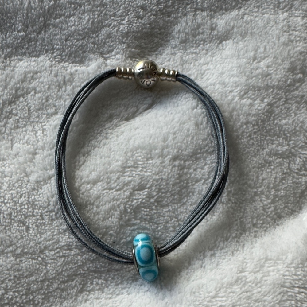 Pandora Elegant Blue and Sterling Silver Bracelet